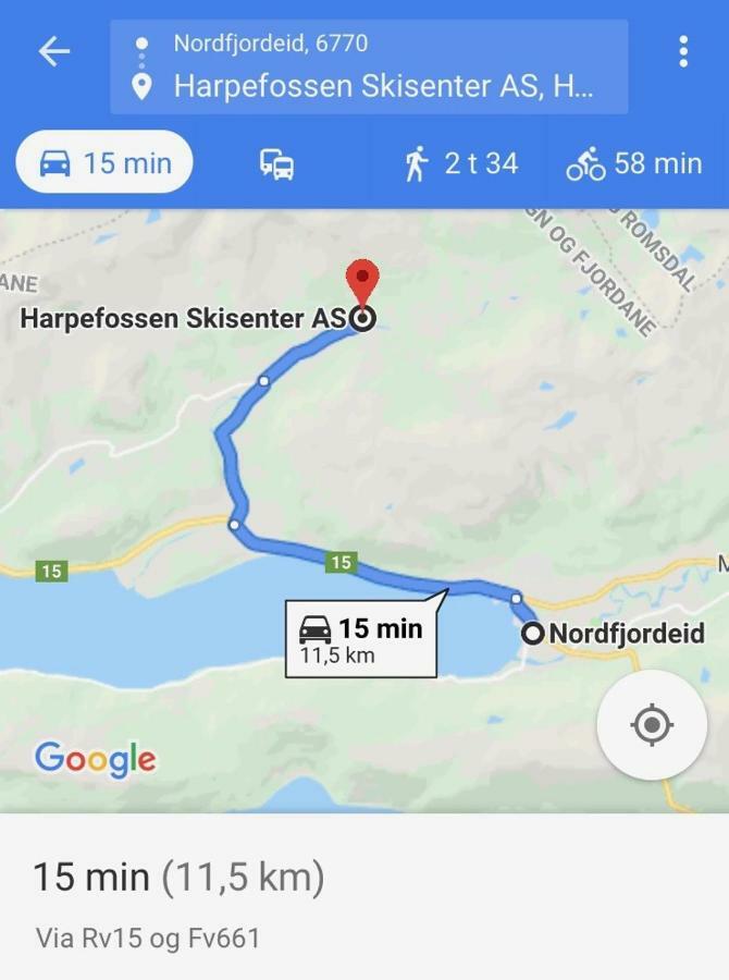 Harpefossen Skisenter Og Hyttegrend Nordfjordeid Exterior photo